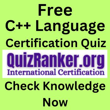 C++ quiz with certificate