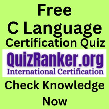 C Quiz with Certificate