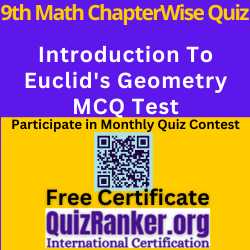 Class 9 Maths Introduction to Euclid’s Geometry MCQ