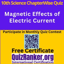 Magnetic Effects of Electric Current MCQ Test