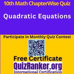 Quadratic Equations MCQ Test