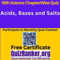 Science Acids Bases and Salts MCQ Test