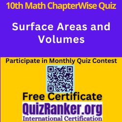 Surface Areas and Volumes MCQ Test